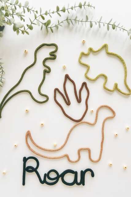 Knitted Dinosaur Wall Decor Nursery & Children's Room Art - image 1