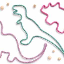 Knitted Dinosaur Wall Decor Nursery & Children's Room Art - thumbnail 3