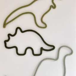 Knitted Dinosaur Wall Decor Nursery & Children's Room Art - thumbnail 4