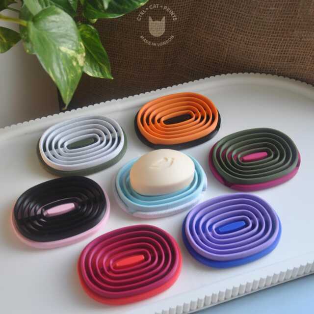 Customisable Soap Dish Sponge Drip Tray Drainage Holes - image 1