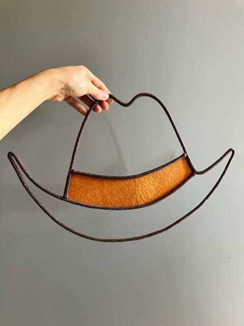 Cowboy Hat Shape Wall Decor For Kids Room , Nursery Classroom Or Baby Shower - image 1