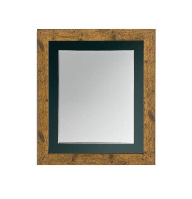 studio Vintage Wood Photo Picture Frame With A Dark Green Mount, Poster Frame, Art Frames - image 1