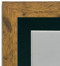 studio Vintage Wood Photo Picture Frame With A Dark Green Mount, Poster Frame, Art Frames - thumbnail 2