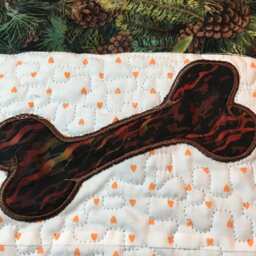 Personalized Embroidered & Applique'd Dog Lovers Nursery Quilt/ Keepsake Quilt Or Wall Hanging/Baby Blanket/Nursery Hanging Decor - thumbnail 3