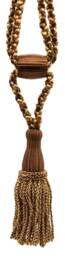 "D??copro Curtain & Drapery Tassel Tieback, Adjustable Cord Length, Length 5 1/2"", Spread 24" - thumbnail 1
