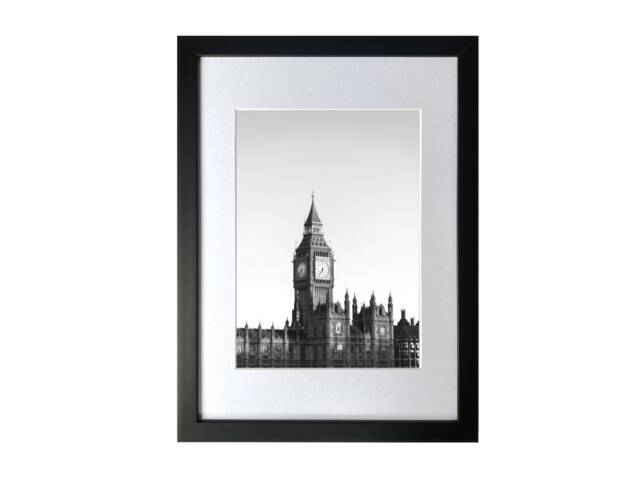 Black 8x10 Picture Frame - Thin Handmade Photo Modern Art Home Decor - image 1