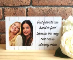 Personalised Friend Gift, Best Birthday Frame, Friendship Wooden Photo Frame