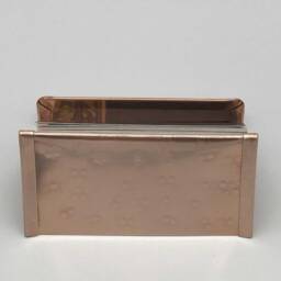 Hammered Copper Business Card Holder Raw Desk Accessory - thumbnail 4