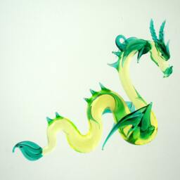 36-910 Large Sea Dragon Green Neon - thumbnail 2