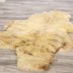 Sheepskin Rug - Real Shaggy Chair Cover Throw Brown Beige Home Decor #apriher45 - thumbnail 4