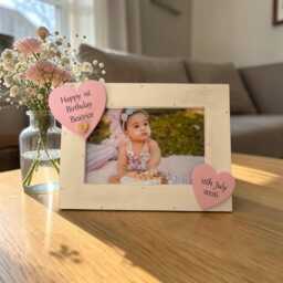 Happy 1st Birthday Personalised Baby Boy Girl Photo Frame - thumbnail 2