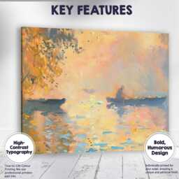 Abstract Pastel Harbour Reflections Waterside Impressionist Painting Canvas Wall Art Print Decor Picture Ready To Hang - thumbnail 1