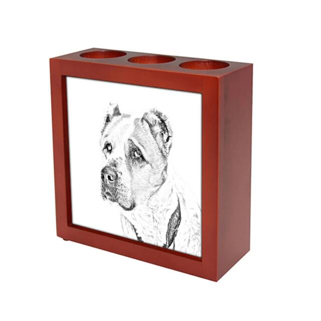 Central Asian Shepherd Dog - Wooden Stand For Candles/Pens With The Image Of A Dog New Collection - image 1