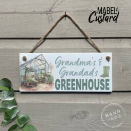 Personalised Greenhouse Sign - Garden Gifts For Grandad Grandma Gardener Gift Shed - thumbnail 2