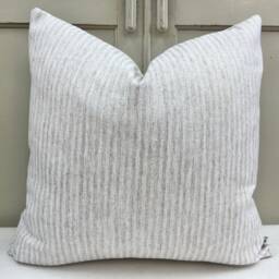 Jane Churchill Brisley Stripe Beige Cream Woven Sofa Cushion Pillow Cover - thumbnail 1