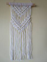 Handcrafted /Macrame Wall Hanging /Cotton Cord Yarn/ Bohemian /Home Decor/Gift/Boho/Nursery/Wedding/Wall Decor/ - thumbnail 1