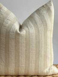 Neutral Striped Pillow Cover - thumbnail 1