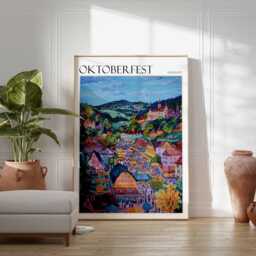 Oktoberfest Travel Poster German City Art Print - thumbnail 3