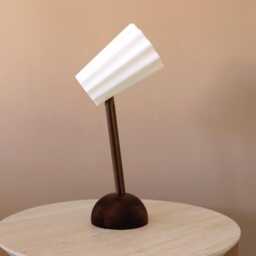 Floe Lamp Japandi Style Timber Desk Lamp, 3D Printed Shade - thumbnail 3