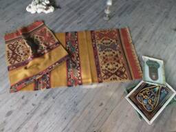 Kilim Runner, Kilim Rug, Turkish Rug, Kilim Rug Runner, Runner Rug, Flat Weave Rug, Yellow Pink Rug, Rug 3x8 Approx., Hallway Runner, Kitchen - thumbnail 1