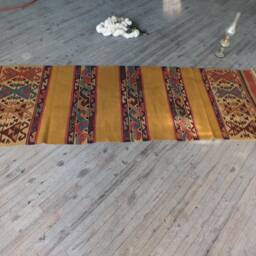 Kilim Runner, Kilim Rug, Turkish Rug, Kilim Rug Runner, Runner Rug, Flat Weave Rug, Yellow Pink Rug, Rug 3x8 Approx., Hallway Runner, Kitchen - thumbnail 3
