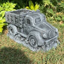 stone Garden American Truck Lorry Planter Plant Pot Detailed Concrete Ornament - thumbnail 2