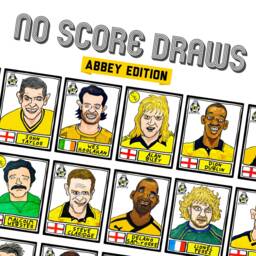 Cambridge United - No Score Draws Abbey Edition A3 Print Of 36 Hand-Drawn Panini-style Cufc Icons Wonky Cheapskate Football Art - thumbnail 2