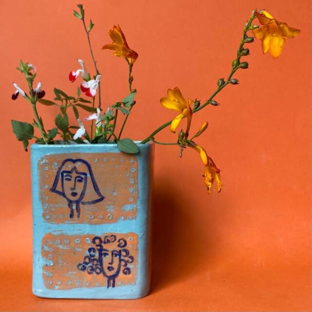 Ceramic Plant Pot Pencil Vase - image 1