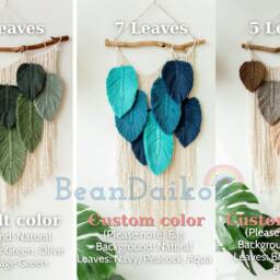 Large Green Leaves Background, Modern Wall Art, Unique Gift, Christmas Tropical Decor, Jungle Safari Nursery Leaf L01 - thumbnail 2