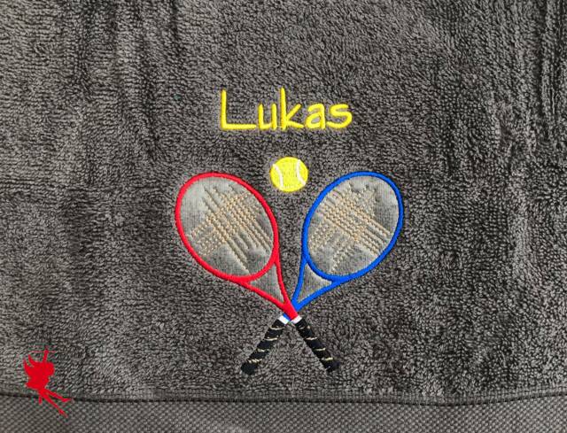 Tennis Personalised Embroidered Towels - image 1