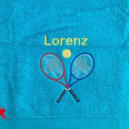 Tennis Personalised Embroidered Towels - thumbnail 2