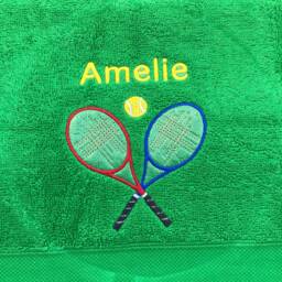 Tennis Personalised Embroidered Towels - thumbnail 4