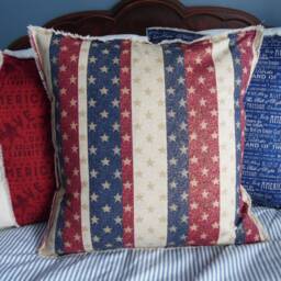Stars & Stripes.metallic.blue.red.tan.metallic Gold.independence Day.4Th Of July Accent Pillows.throw Pillow.toss Pillow.slipcover.runners - thumbnail 4
