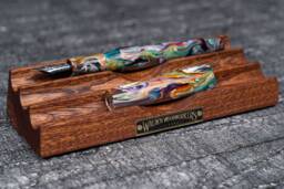 The Pen Bed Wooden Fountain Stand - Mahogany - thumbnail 1