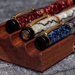 The Pen Bed Wooden Fountain Stand - Mahogany - thumbnail 2