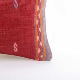 Handwoven Turkish Kilim Pillow Cover 16x16 Decorative Cushion - thumbnail 2