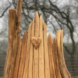 Handmade Rustic Wooden Throne Chair - Artisan Accent Piece For Indoor & Outdoor Spaces - thumbnail 2