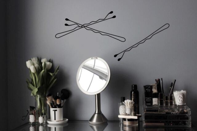 Bobby Pin Wall Decal // Bathroom Makeup Room Pins Cute Decals Vinyl Home Decor - image 1