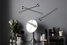 Bobby Pin Wall Decal // Bathroom Makeup Room Pins Cute Decals Vinyl Home Decor - thumbnail 1