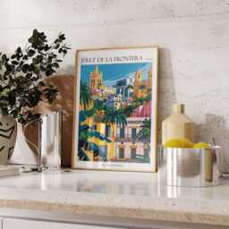Jerez De La Frontera Poster Spanish Travel Art Print - thumbnail 2