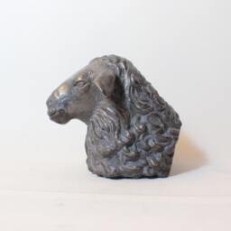 Sheep Bronze Sculpture, Countryside Animals, Original Art - thumbnail 3