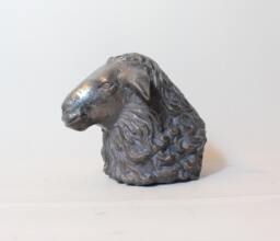 Sheep Bronze Sculpture, Countryside Animals, Original Art - thumbnail 1
