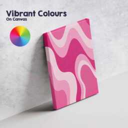 Pink Abstract Wall Hanging Canvas Art Boho Bedroom Teen Girls Cool Room Modern Aesthetic Living Office Decorative Artistic Print Gift - thumbnail 3