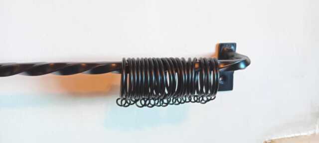 Twisted Curtain Rail Set-Up Wrought Iron - Forged Steel Handcrafted in UK +Free Fitting Kit - image 1
