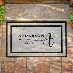 Welcome Rug - Personalized Door Mat Outdoor Family Doormat Summer Gift Washable Custom New Home Decor - thumbnail 3