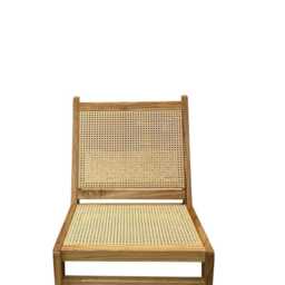 Kangaroo Chair, Wood Rattan Accent For Living Room, Patio, Terrace, Bedroom & Lounge, Mid Century - thumbnail 2