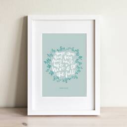 John 1010 Christian Floral Print, Scripture Wall Art, Modern Art, Faith Prints, Home Decor - thumbnail 1