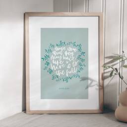 John 1010 Christian Floral Print, Scripture Wall Art, Modern Art, Faith Prints, Home Decor - thumbnail 3