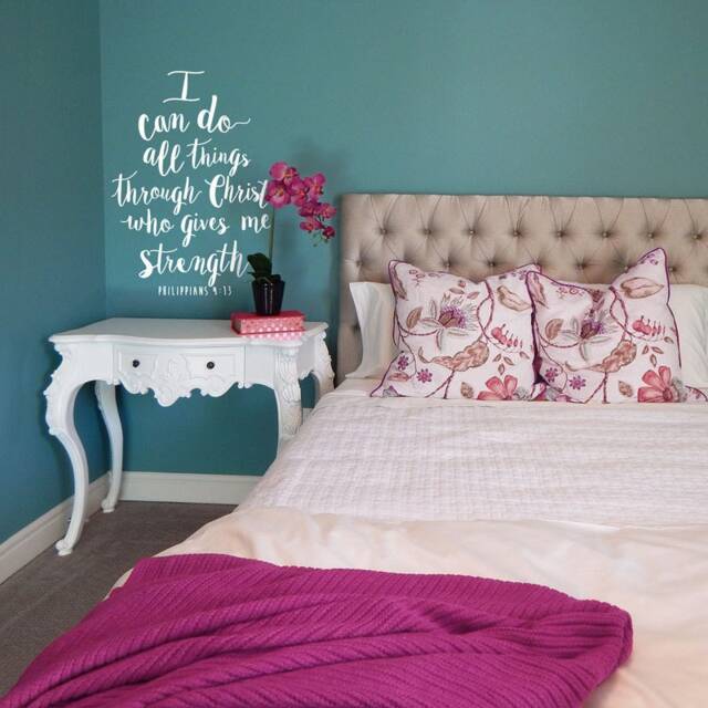 Philippians 413 Vinyl Wall Decal - Bible Verse Sticker - image 1