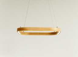 Rustic Round Wood Pendant Light Mid-Century Modern Chandelier For Dining Room & Kitchen Island - thumbnail 1